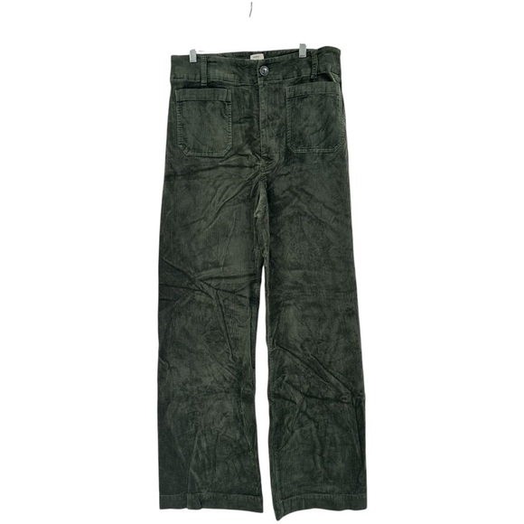 Anthropologie The Colette Corduroy Full-Length Wide-Leg Pants by Maeve Size 33T - Picture 2 of 7